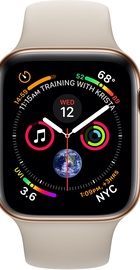 Apple Watch Series 4 GPS + Cellular 40mm Gold Stainless Steel Case with Stone Sport Band (MTUR2, MTVN2)