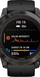 Garmin Fenix 7X Pro Sapphire Solar Carbon G. DLC Tit. with Black Band (010-02778-10/11/54)