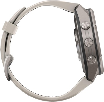 Garmin Fenix 9 Pro inReach 43mm Titanium with Fog Gray/Dark Sandstone Silicone Band (010-04335-80/81)