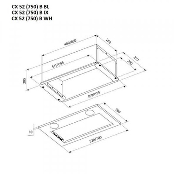 Pyramida CX 52 (750) B WH