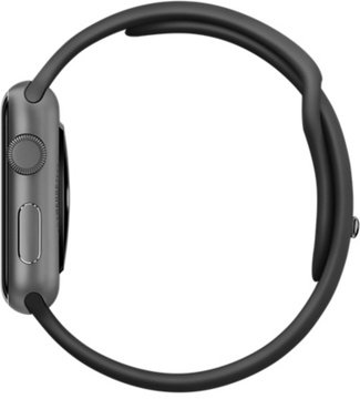 Apple Watch Sport 42mm Space Gray Aluminum Case Black Sport Band (MJ3T2) CPO
