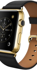 Apple Watch Edition 42mm 18 Karat Yellow Gold Case with Black Classic Buckle (MLFH2)