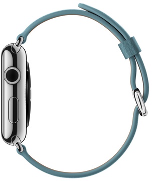 Apple Classic for Watch 42mm/44mm/45mm/46mm/49mm Blue JayBuckle (MMGR2)