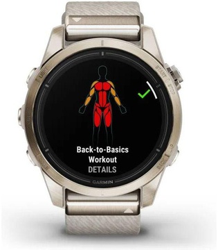 Garmin Epix Pro Gen 2 Sapphire 42mm Soft Gold w. Cream H. Nylon Band (010-02802-20)