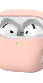 AhaStyle Colorful Silicone Case for Airpods 4 Pink