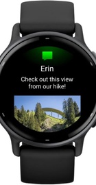 Garmin vivoactive 5 Slate Aluminum Bezel with Black Case and Silicone Band (010-02862-10)