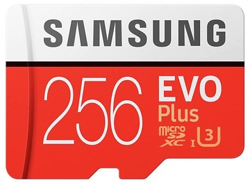 Samsung 256 GB microSDXC Class 10 UHS-I U3 EVO Plus + SD Adapter MB-MC256HA
