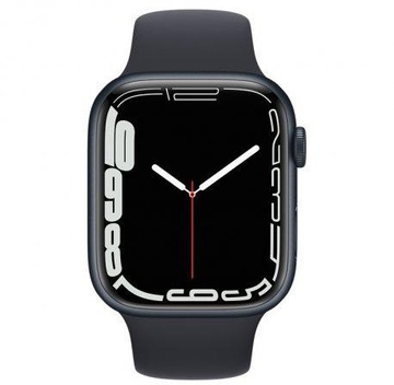 Apple Watch Series 7 GPS + Cellular 45mm Midnight Aluminum Case With Midnight Sport Band (MKJ73)