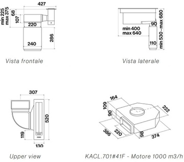 Falmec Piano Single Suction IX (CPZW.00P6#ZZZI400F)