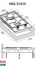 Perfelli HGG 31424 BL