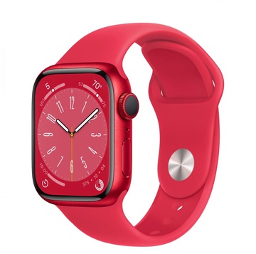 Apple Watch Series 8 GPS + Cellular 41mm PRODUCT RED Aluminum Case with PRODUCT RED Sport Band (MNJ23)