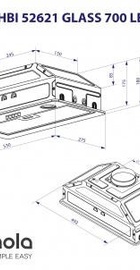 Minola HBI 52621 BL GLASS 700 LED