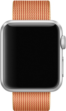Apple Woven Nylon for Watch 42mm/44mm/45mm/46mm/49mm Gold/Red (MMA62)