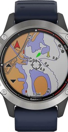 Garmin Quatix 6 Gray with Captain Blue Band (010-02158-90/010-02158-91) (UA)