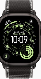 Apple Watch Ultra 3 GPS + Cellular 49mm Black Tit. Case w. Black/Charcoal Trail Loop - M/L (MF1H4)