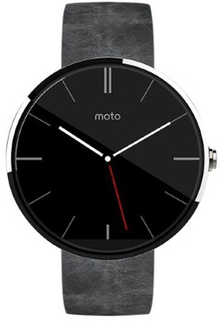 Motorola Moto 360 Leather Grey