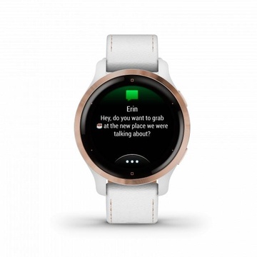 Garmin Venu 2S Rose Gold with White Leather Band (010-02429-23) (UA)