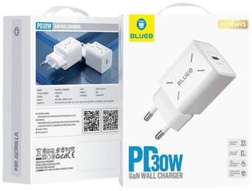 Blueo 30W USB-C Power Adapter + USB-C to USB-C Woven Cable 1.2m
