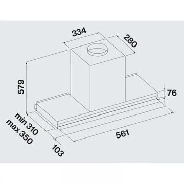 Falmec VIRGOLA TOUCH NRS Black 60 (800) (CVJN60.E29P2#EUN490F)