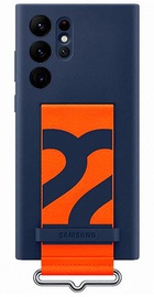 Samsung S908 Galaxy S22 Ultra Silicone with Strap Cover Navy (EF-GS908TNEG)