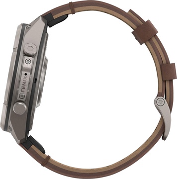 Garmin Fenix 9 Pro inReach 47mm Titanium with Walnut Leather Band (010-04336-40/41)