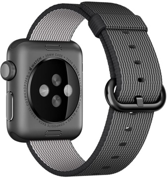 Apple Watch Sport 38mm Space Gray Aluminum Case with Black Woven Nylon (MMF62)