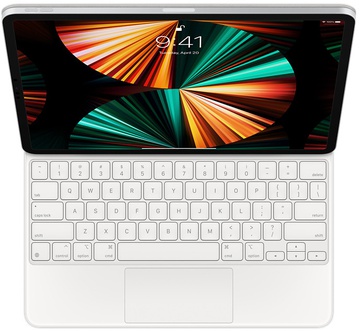 Apple Magic Keyboard for iPad Pro 12.9" 5th gen. LL/A + грав RU/UA White (MJQL3)