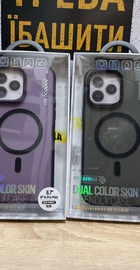 Blueo Dual Color Phone Case for iPhone 15 Pro with MagSafe Black