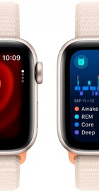 Apple Watch SE 2 GPS 40mm Starlight Aluminium Case with Starlight Sport Loop (MR9W3)