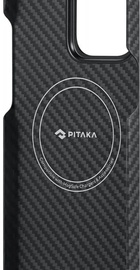 Pitaka MagEZ Case 4 Twill 1500D for iPhone 15 Pro Black Grey (KI1501P)