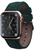 Njord Salmon Leather Strap for Watch 42mm/44mm/45mm/49mm Dark Green (SL14122)