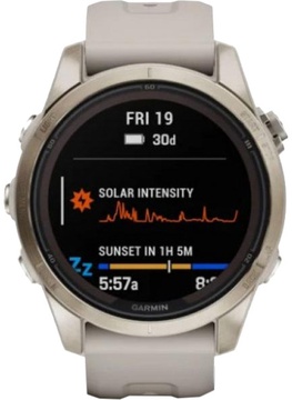 Garmin Fenix 7S Pro Sapphire Solar Soft Gold w. Light Sand Band (010-02776-14/15)