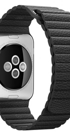 Apple Watch 38mm/40mm/41mm/42mm Leather Loop Black (high copy)