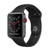 Apple Watch 42mm Series 3 GPS + Cellular Space Gray Aluminum Case with Black Sport Band (MQK22)