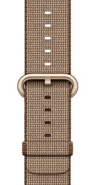 Apple Watch 42mm Series 2 Gold Aluminum Case with Toasted Coffee/Caramel Woven Nylon (MNPP2)