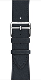 Apple Watch Hermes Series 4 GPS + Cellular 44mm Stainless Steel Case with Bleu Indigo Swift Leather Single Tour (MU6W2)