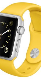 Apple Watch Sport 38mm Silver Aluminum Case with Yellow Sport Band (MMF02)