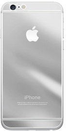 Simple Case Premium Mirror Tempered Glass Silver for iPhone 6
