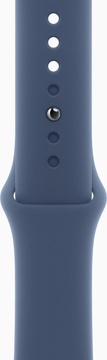 Apple Watch Series 10 GPS + Cellular 46mm Silver Aluminum Case With Denim Sport Band - M/L (MWY13)