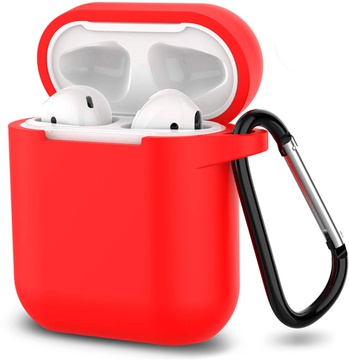 Blueo Liquid Silicone Protective Case for Airpods Red