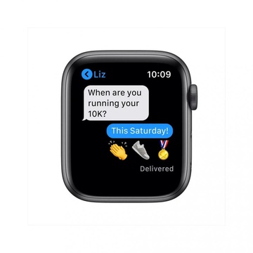Apple Watch Nike SE GPS 44mm Space Gray Aluminum Case with Anthracite/Black Nike Sport Band (MKQ83)