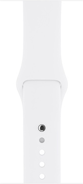 Apple Watch 38mm Series 2 Silver Aluminum Case with White Sport Band (MNNW2)