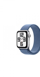 Apple Watch SE 2 GPS 40mm Silver Aluminium Case with Winter Blue Sport Loop (MRE33)