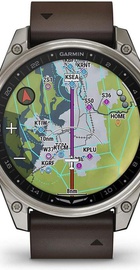 Garmin D2 Mach 2 47mm Titanium w. Oxford Brown Leather Band (010-02904-30/31)