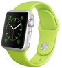 Apple Watch Sport 38mm Silver Aluminum Case with Green Sport Band (MJ2U2)