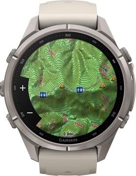 Garmin Fenix 9 Pro inReach 43mm Titanium with Fog Gray/Dark Sandstone Silicone Band (010-04335-80/81)