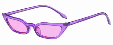 TOYEARN Vintage Sexy Ladies Cat Eye Sunglasses Women 2018 (Purple frame/Purple Glasses)