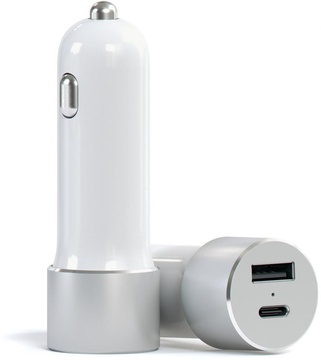 Satechi USB-С Car Charger, Silver (ST-TCUCCS)