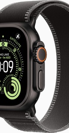 Apple Watch Ultra 3 GPS + Cellular 49mm Black Tit. Case w. Black/Charcoal Trail Loop - M/L (MF1H4)