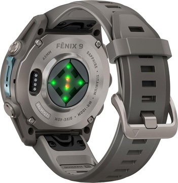 Garmin Fenix 9 43mm Titanium with Pebble Gray Silicone Band (010-04761-10/11)
